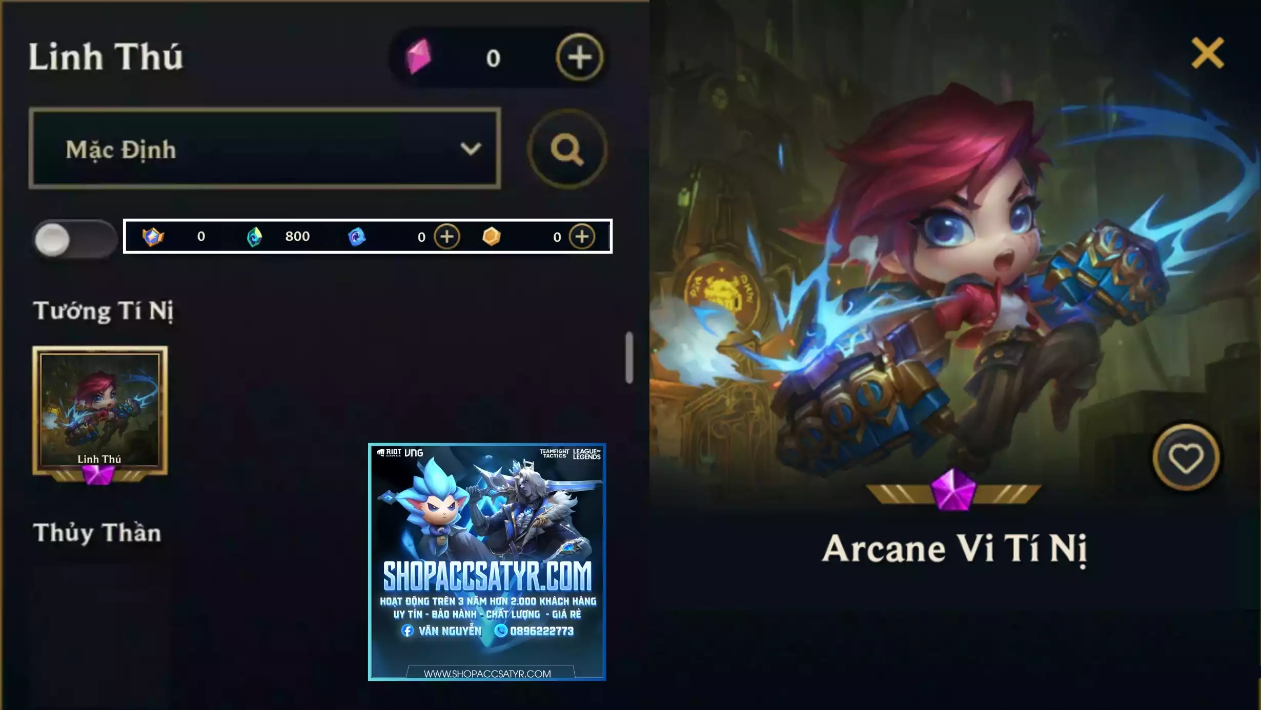 ARCANE VI TÍ NỊ  CLONE